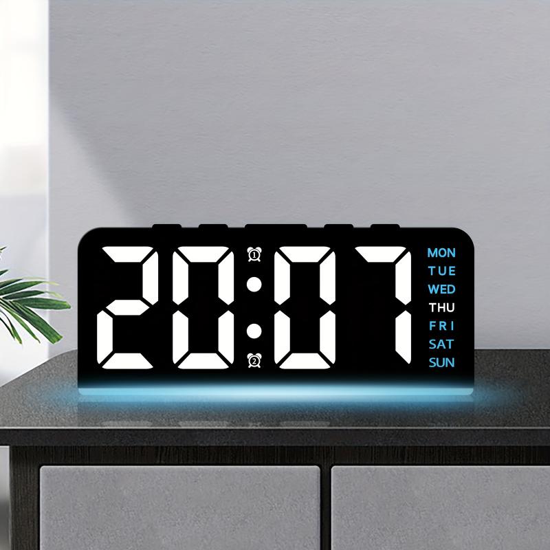 Digital led despertador deskto - Resin Art Watch avaliação e preço
